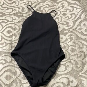 Sanctuary Black One Piece Swimsuit Sleek Halter Design